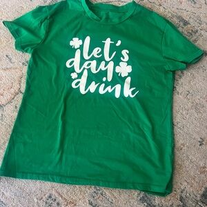 Green Graphic Tee - Let's Day Drink